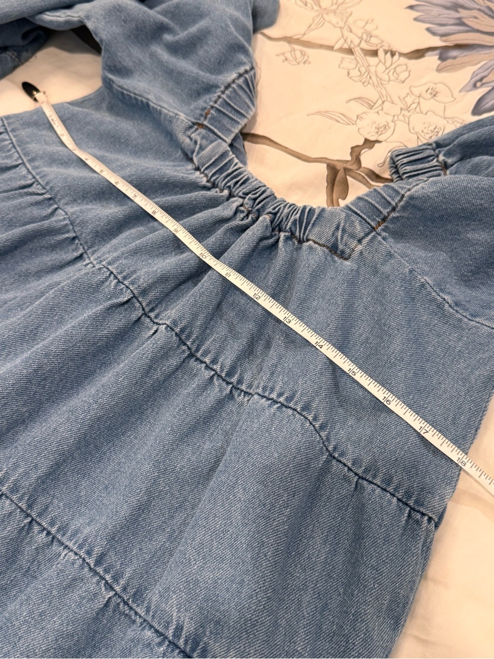 FREE PEOPLE Lou Jean Denim Babydoll Dress, size Small - Picture 11 of 13
